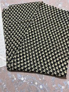 Georgette black saree