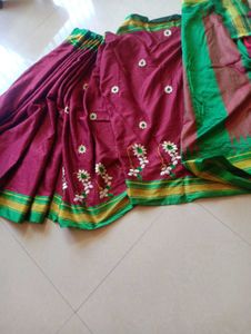 Nath Red Saree For Sale