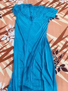 Women Fancy Solid 3 Piece Nighty Unused💙
