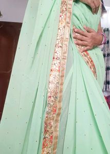 Green saree