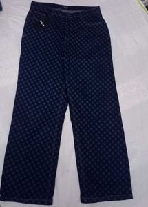 SHEIN Full length micro Printed Straight Fit Jeans