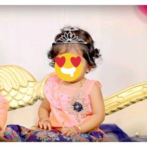 Floral Lehenga Choli Set With Real Baby Pics