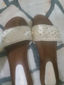 Elegant Beaded Slide Sandals