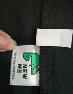 Wide Leg Slit Black Pants