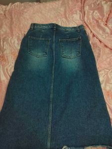 Denim Skirt Asymmetrical