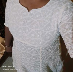 White Embroidered Dress