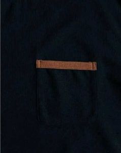 Men&#39;s Black T-Shirt with Pocket