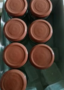 100 Gram 7 Glass Container For Kitchen Use