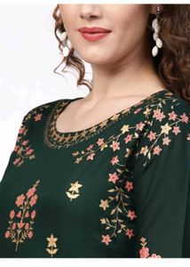 Anarkali Kurta Green