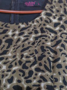 ( Worn Once) Animal Print Dress