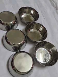 Steel Dinner Bowls (Set of 6)