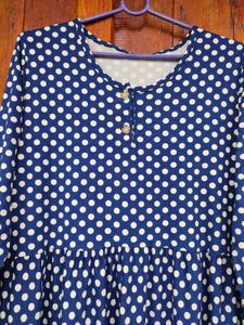 Blue Polka Dot Dress