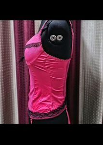 Pink Garter Top