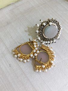Pearl Stone Earrings