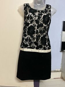 Pintrest Black Lace Mini Dress