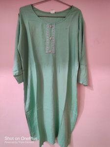 We Are Selling A Light Sea Green Kurta. Size XL