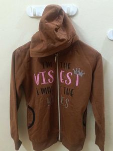 Cute Brown Graphic Hoodie