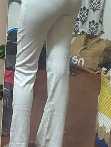 White Flared Leggings