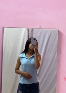 Beautifull Sky Bluee Top At Very Low Price🤩