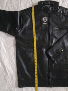 Black Faux Leather Moto Jacket