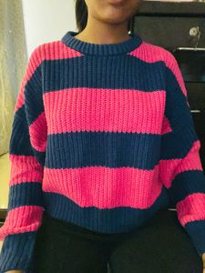 Striped Knit Sweater