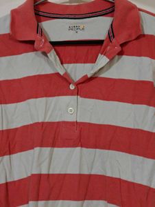 Striped Polo Top