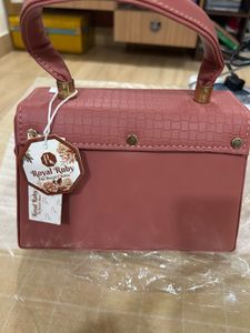 Cute Pink Top Handle Bag (Structured Ba