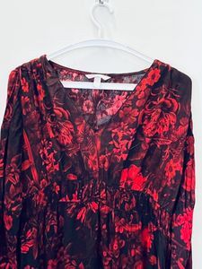 H&amp;M Red Printed Dress