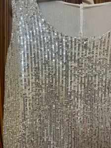 Sparkly Sequin Golden Tank Top