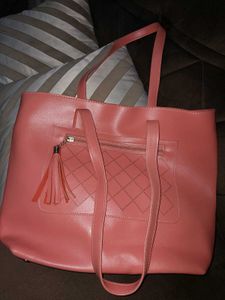 Women Peach Hand Bag
