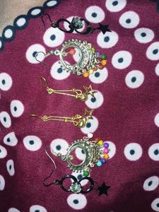 3 Earrings Set 1 studs free