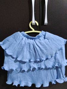 Gorgeous Stylish Top With Beautiful Skirt