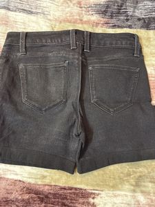 Black Denim Shorts