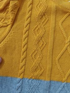 Kids&#39; Two-Tone Knit Sweater