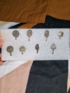 oxidised nose rings
