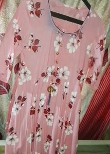 Floral Print Pink Dress