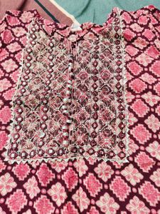 Maroon Salwar Kurta Set