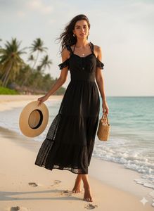 Chic Black long Dress