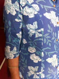 A Blue Kurta Set