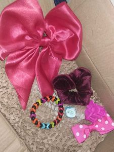 Red Satin Hair Bow