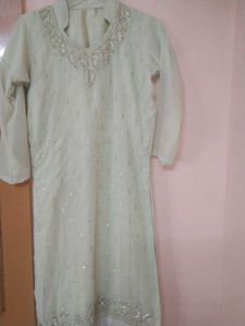 Beautiful Light Green Suit With Dupatta ✨