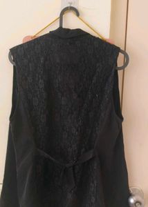 Sleeveless Black Vest