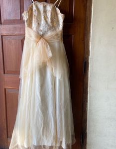 creamy yellow Barbie gown