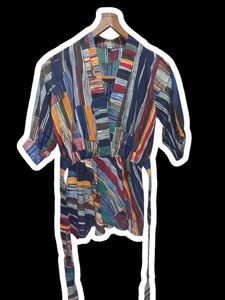 Striped Kimono Top