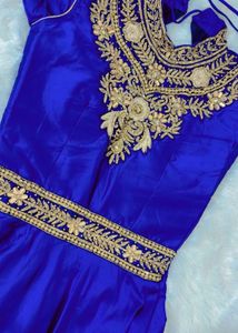 Elegant Blue Ethnic Gown