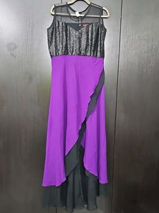 Elegant Purple Maxi Dress