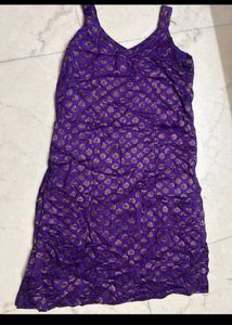Purple Printed pjami suit