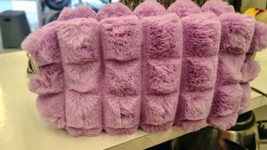 Fuzzy Purple Clutch