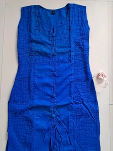 Blue Short Kurta
