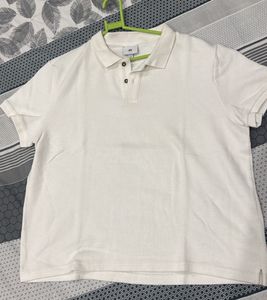 H&amp;M White Polo Shirt